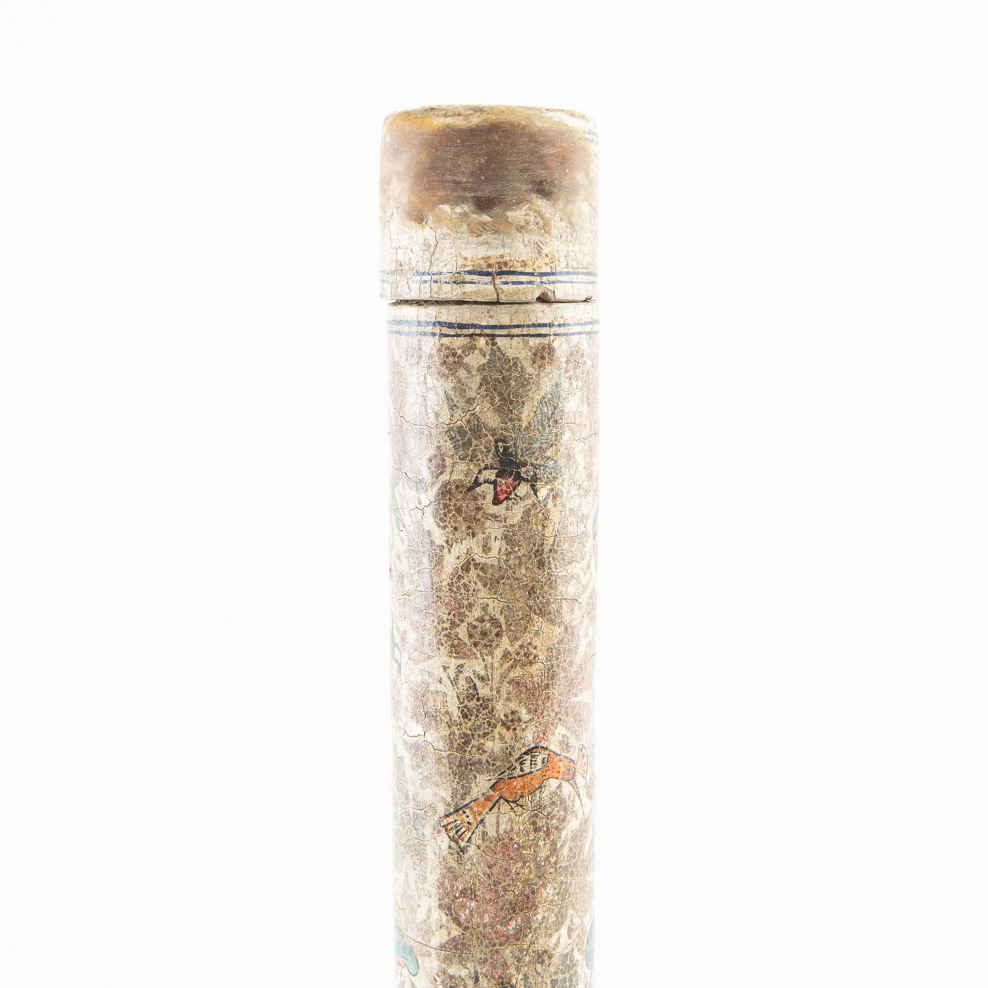 Document tube, Ottoman, 19th / 20th century.
