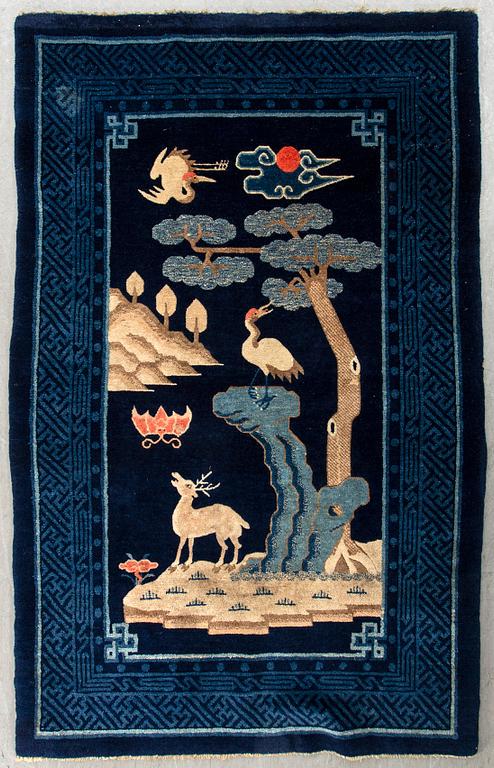 A semiantique Bao Tou carpet ca 163 x 102 cm.