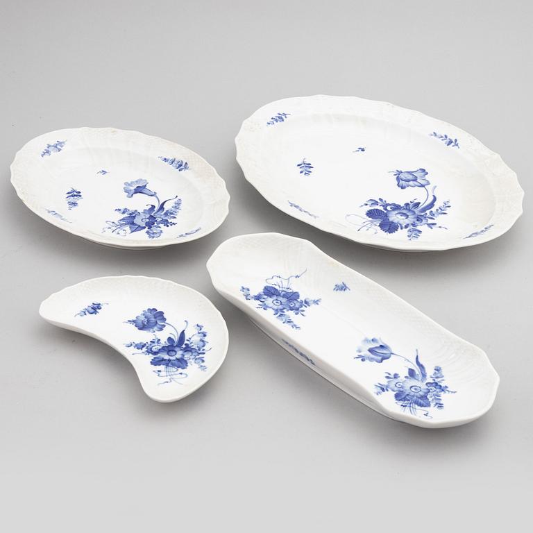 A 52 piece 'Blå Blomst' porcelain service from Royal Copenhagen, Denmark.