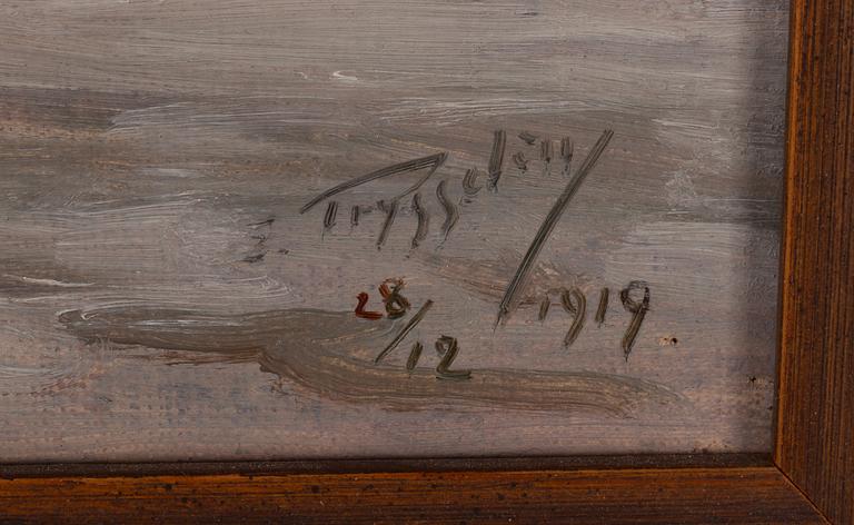 Erik Tryggelin, Vintervy mot Riddarholmskyrkan.