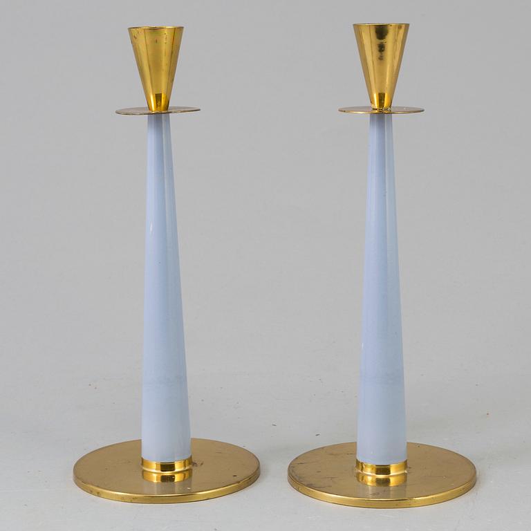 LJUSSTAKAR, ett par, Nils Johan, omkring 1900-talets mitt.