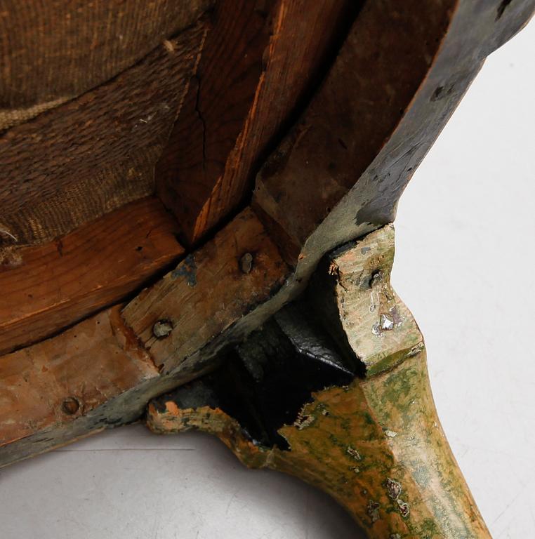 STOLAR, 1 par, senbarock, 1700-tal.