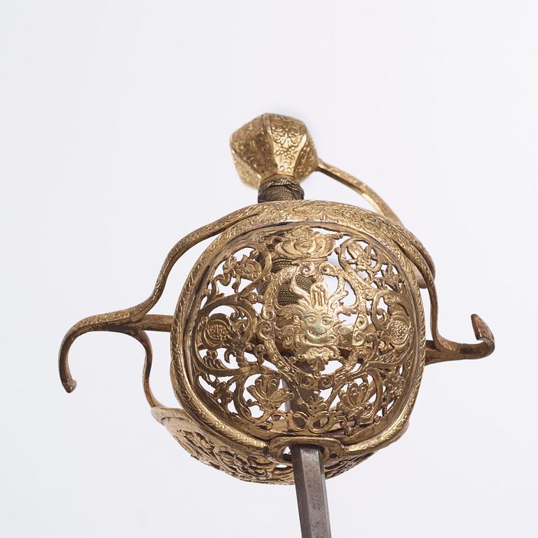 Basket-hilted Rapier, first half of the 17th Century.