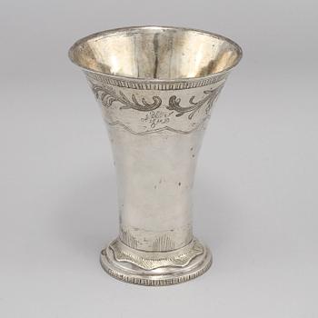 BÄGARE, silver, Anders Risén (1799-1825), Göteborg. Vikt 510 g.