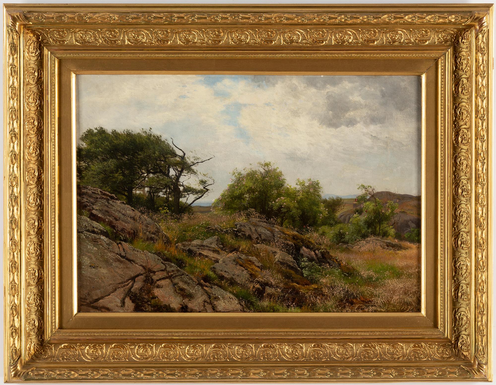 CARL FREDRIK AAGAARD, oil on canvas, signed CF Aagaard and dated 1891.