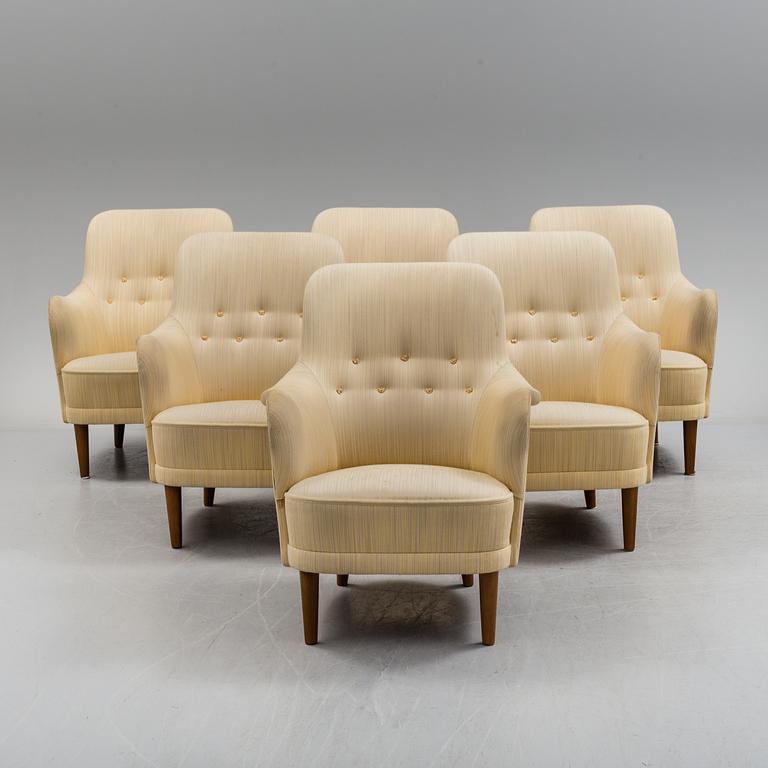 A set of six  "Samsas" lounge chairs,  21th century.