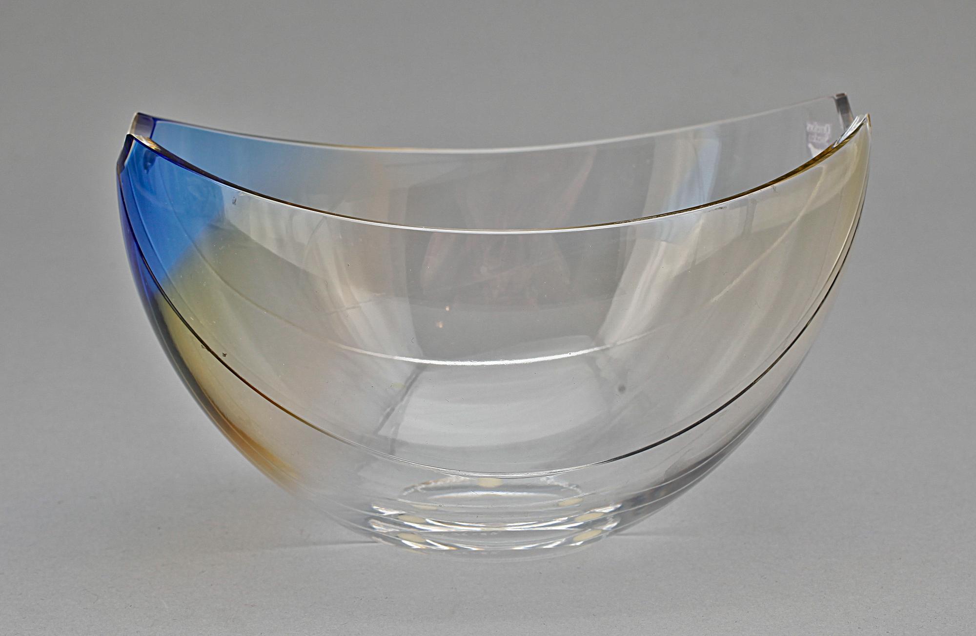 SKÅL, glas, Gunnar Cyrén, Orrefors, Gallery 36-85, sign.