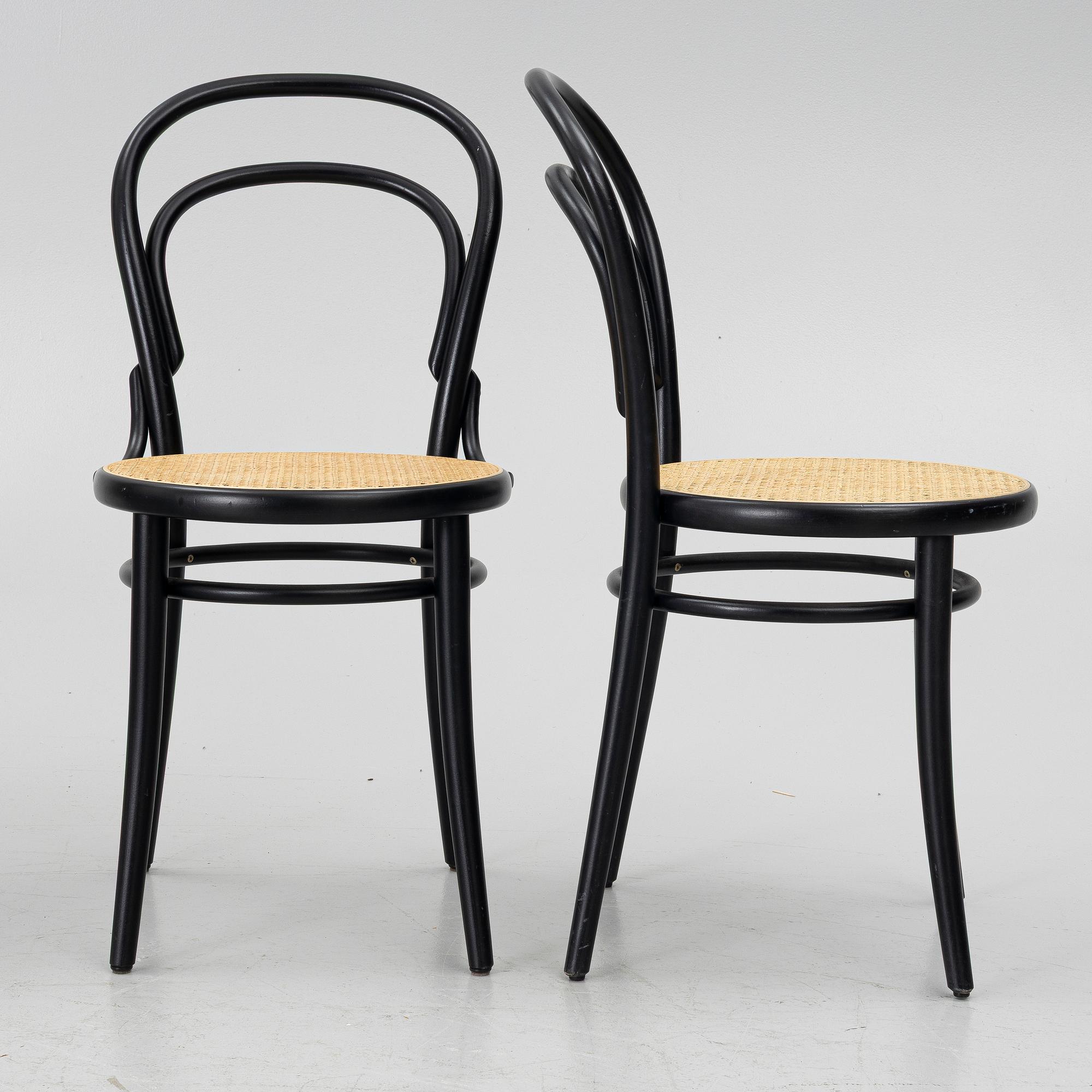 Michael Thonet, Chairs, 8, model 14, TON.