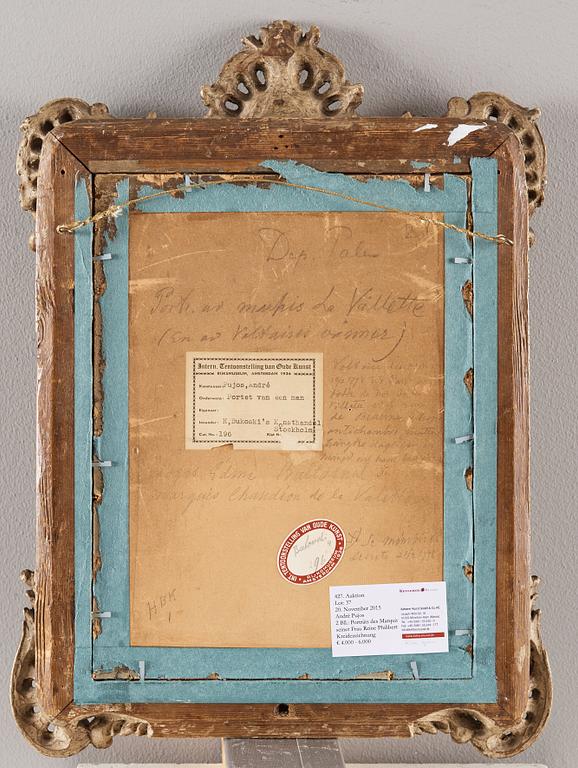 André Pujos, Markisen och Markisinnan De Vilette. Ett par. Signerade A. Pujos och daterade 1788 (2).