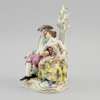 FIGURIN, porslin, Meissen, 1900-tal första kvartal.
