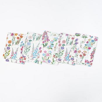 Josef Frank, five curtains, 'California', Firma Svenskt Tenn, Sweden.