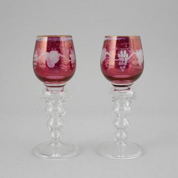 Remmare, 8 st, glas, 1900-tal.
