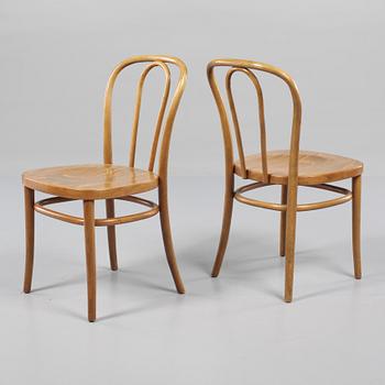 CAFÈSTOLAR, 4 st, "Wien", Gemla, 1900-talets andra hälft.