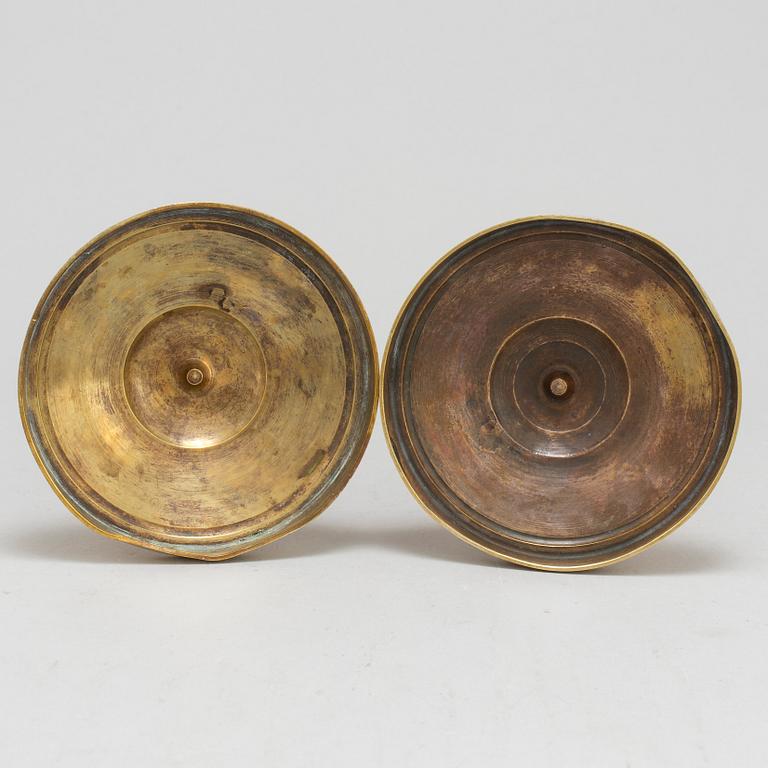CANDLESTICKS, a pair, Empire, France, first half of the 19th century.