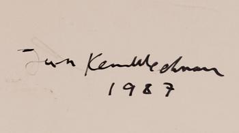 JAN KENNETH WECKMAN, sekatekniikka, a tergo signeerattu ja päivätty 1987.