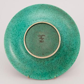 A stoneware dish of the Argenta-series for Gustavsberg, Sweden.