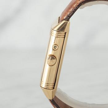 JAEGER-LeCOULTRE, Reverso Duo, "Night & Day", wristwatch, 26 x 36.5 (42.5) mm.