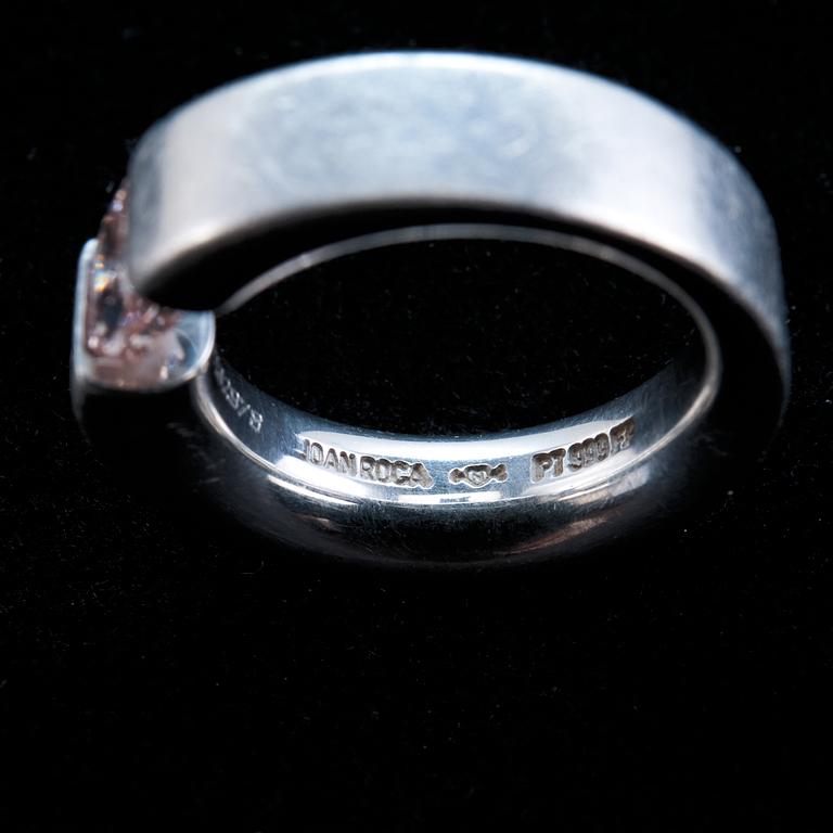 SORMUS, NIESSING, "light pink" Asprey-hiottu timantti n. 0,80 ct.