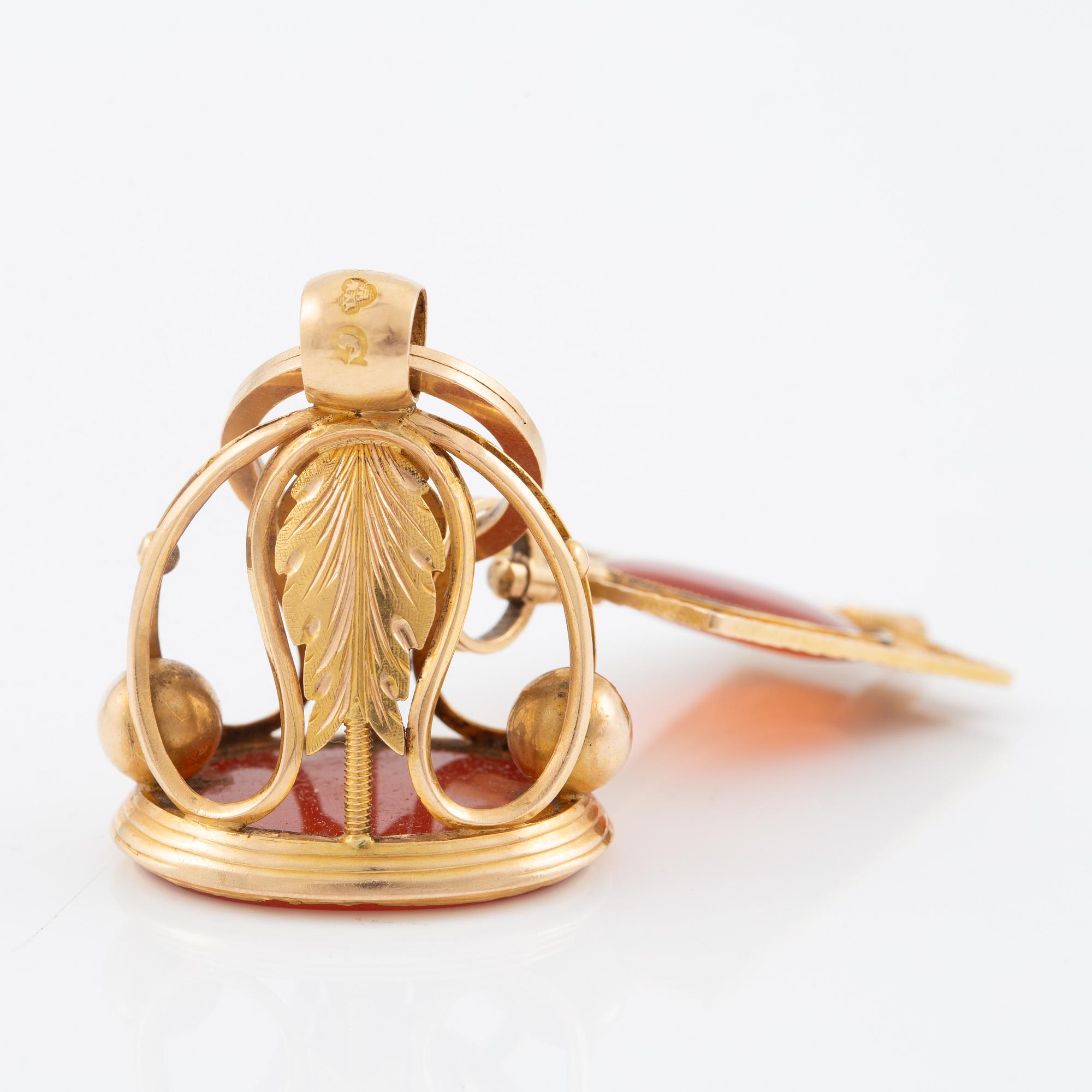 Sigill och nyckeldragare, av Johan Richard Borg och  Arvid Örn, Gävle 1831.