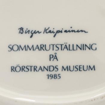 Birger Kaipiainen, Plate, porcelain, Birger Kaipiainen, Rörstrand, 1985.