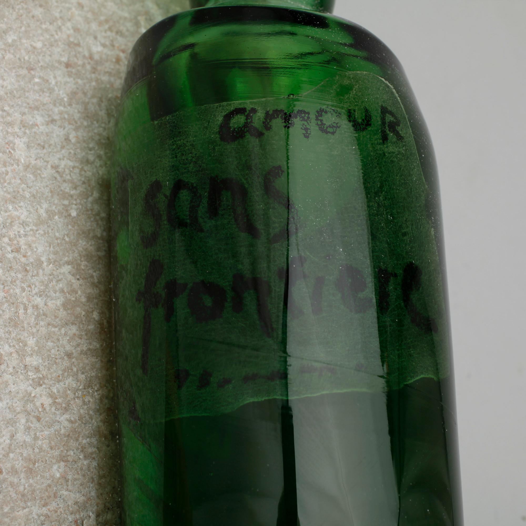 SKULPTUR, glas. Göran Wärff, Ramnäs Glashytta, sign.