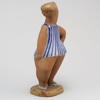 LISA LARSON, a 'Dora' stoneware figurine, from ABC-Flickorna, Gustavsberg.