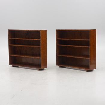 A pair of bookcases, 1930s.