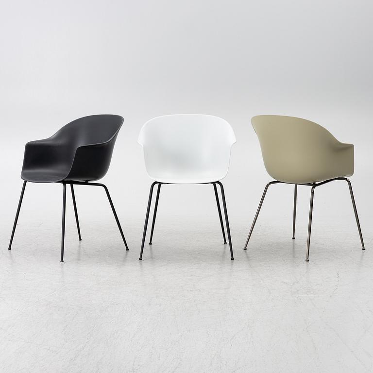 GamFratesi, five 'Bat' chairs, Gubi, Denmark.