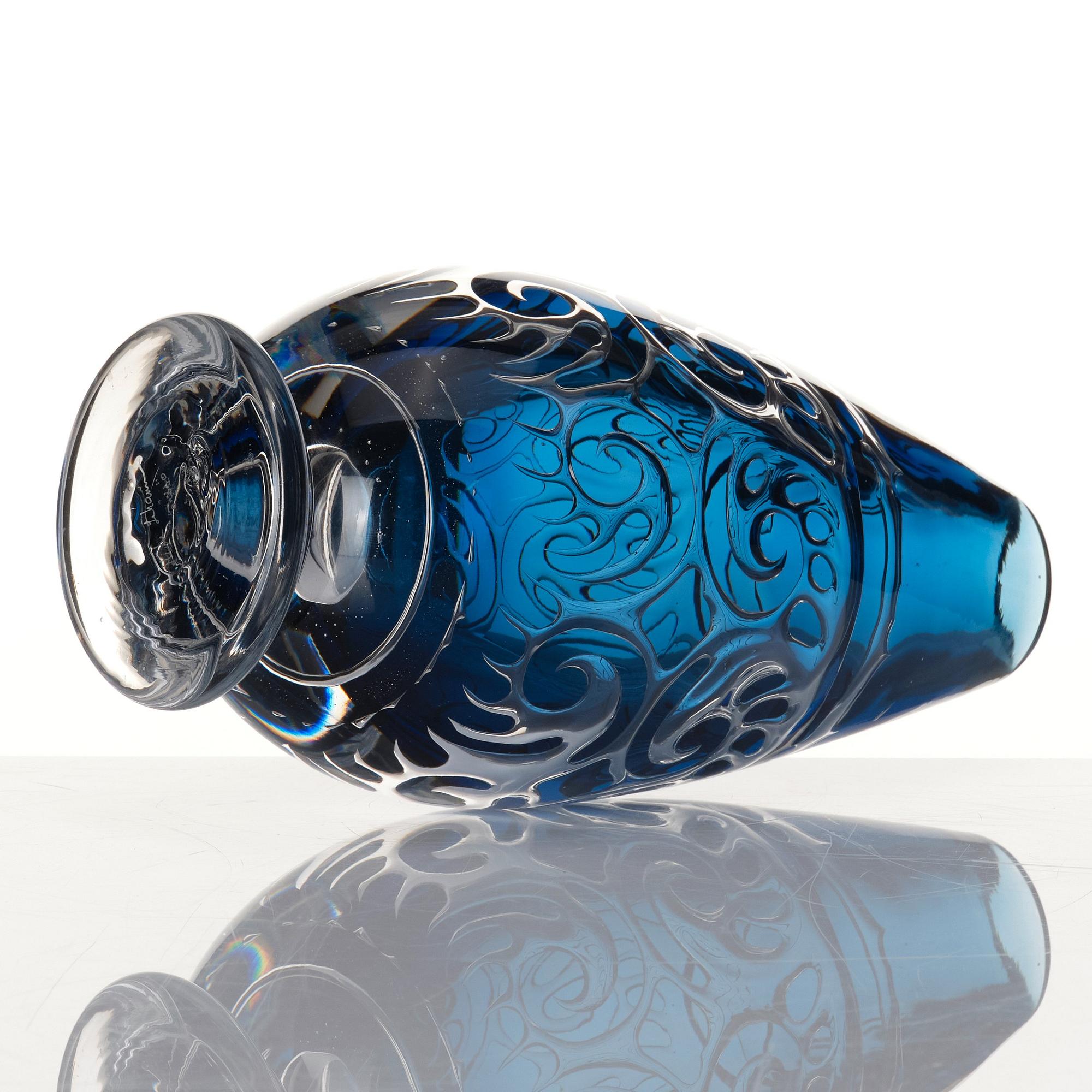 Micke Johansson, an 'ariel' glass vase, Örsjö, Sweden 2014.
