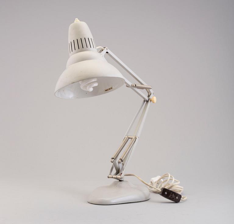 SKRIVBORDSLAMPA, Ledu, 1900-talets mitt.