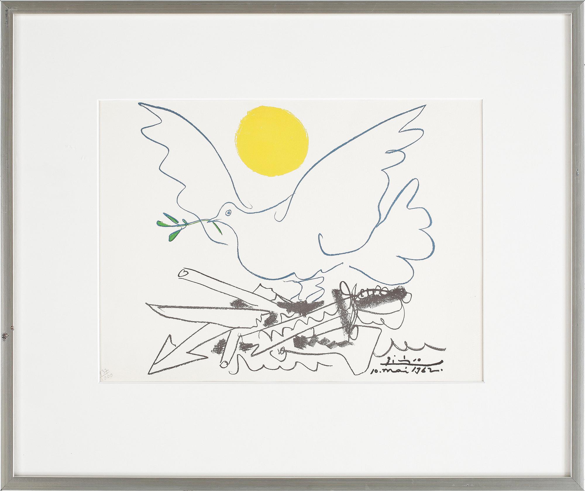 PABLO PICASSO, efter, färglitografier, 4 st, numrerade 937/1000.