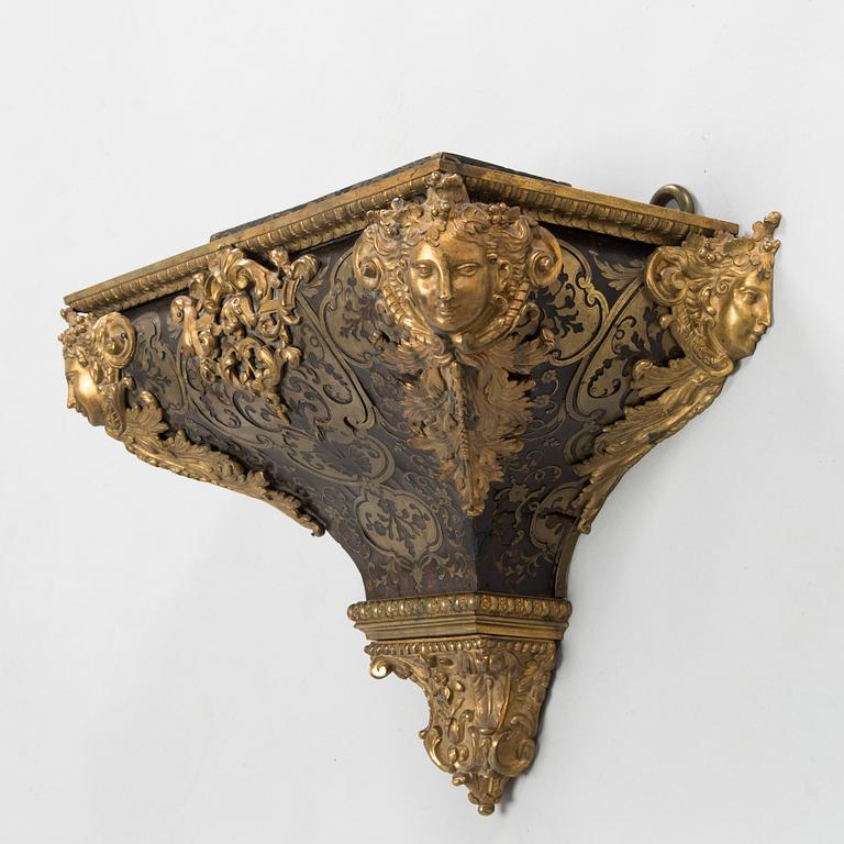 A French Boulle-style console, second half of the 19th century.