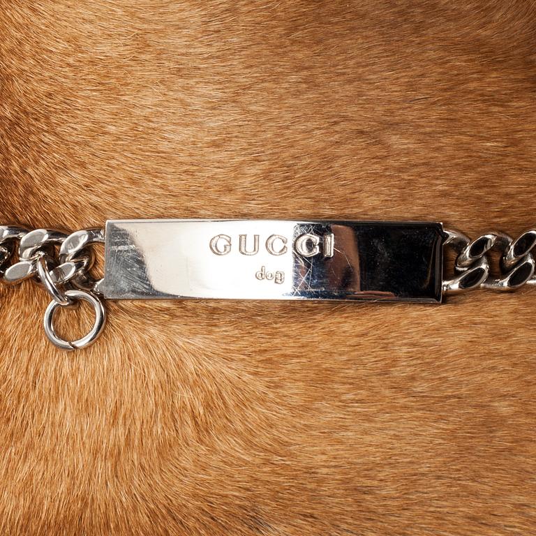 HUNDHALSBAND, 2 stycken, Gucci.