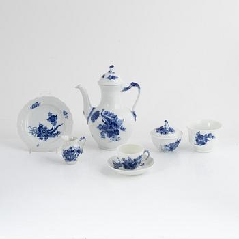 A 28-piece porcelain, "Blue Flower" coffee service, Royal Copenhagen, Denmark.