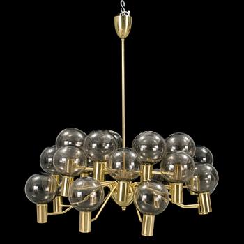 A brass ceiling light by Hans-Agne Jakobsson.