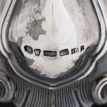 Kynttilänjalkapari, hopeaa, Kultakeskus, Hämeenlinna 1938.