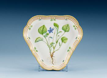 1441. A Royal Copenhagen 'Flora Danica' dish, Denmark, 20th Century.