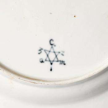 A set of two Nymphenburg plates, Germany, 18th century.