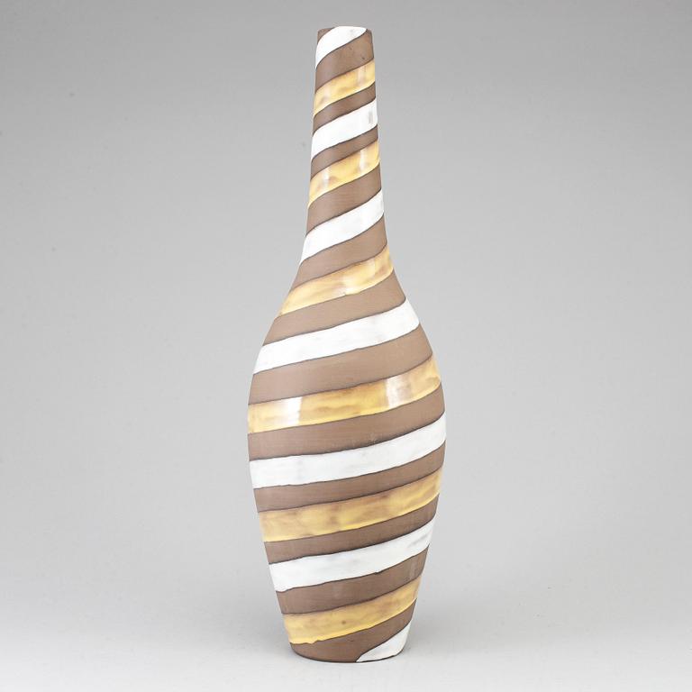 A 'Spiral' earthenware vase by Ingrid Atterberg, Upsala Ekeby.