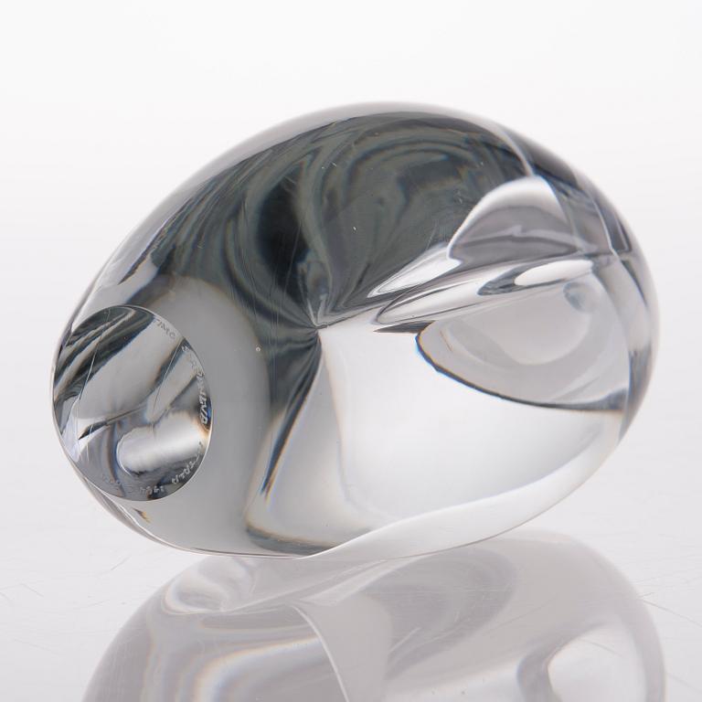 A 'Claritas' glass sculpture signed Timo Sarpaneva, Iittala 1984 C 855.