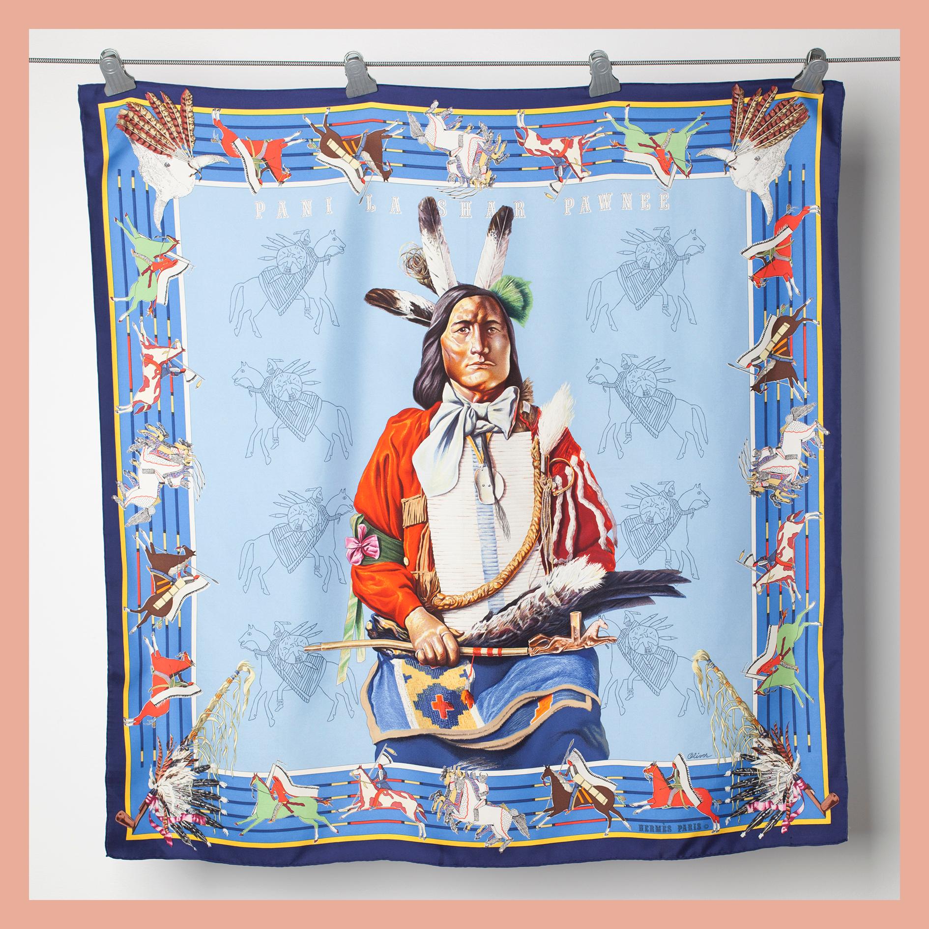 SCARF, "Pani la Shar Pawnee", Hermès.
