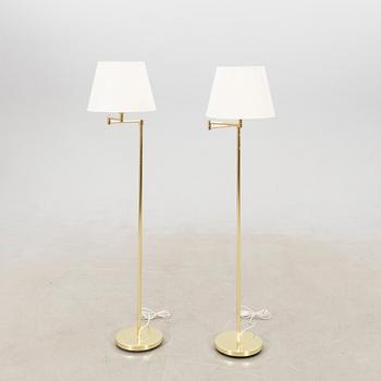 Floor lamps, a pair by Cottex Sweden, late 20th/early 21st century.