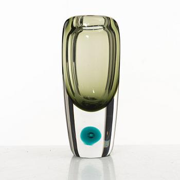 Saara Hopea, a 'Bubble' glass vase, Nuutajärvi Notsjö, Finland 1957.