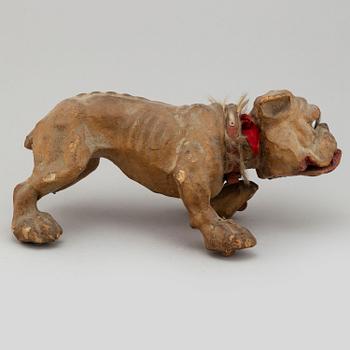 HUND, papier maché, Frankrike, omkring år 1900.