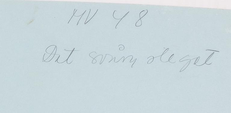 Yrjö Edelmann, Winter scene with mother and child.