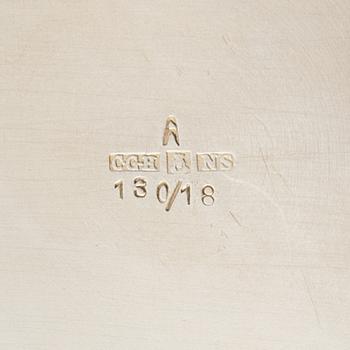 Serveringskarotter 6 st nysilver 1900-talets första hälft/mitt.