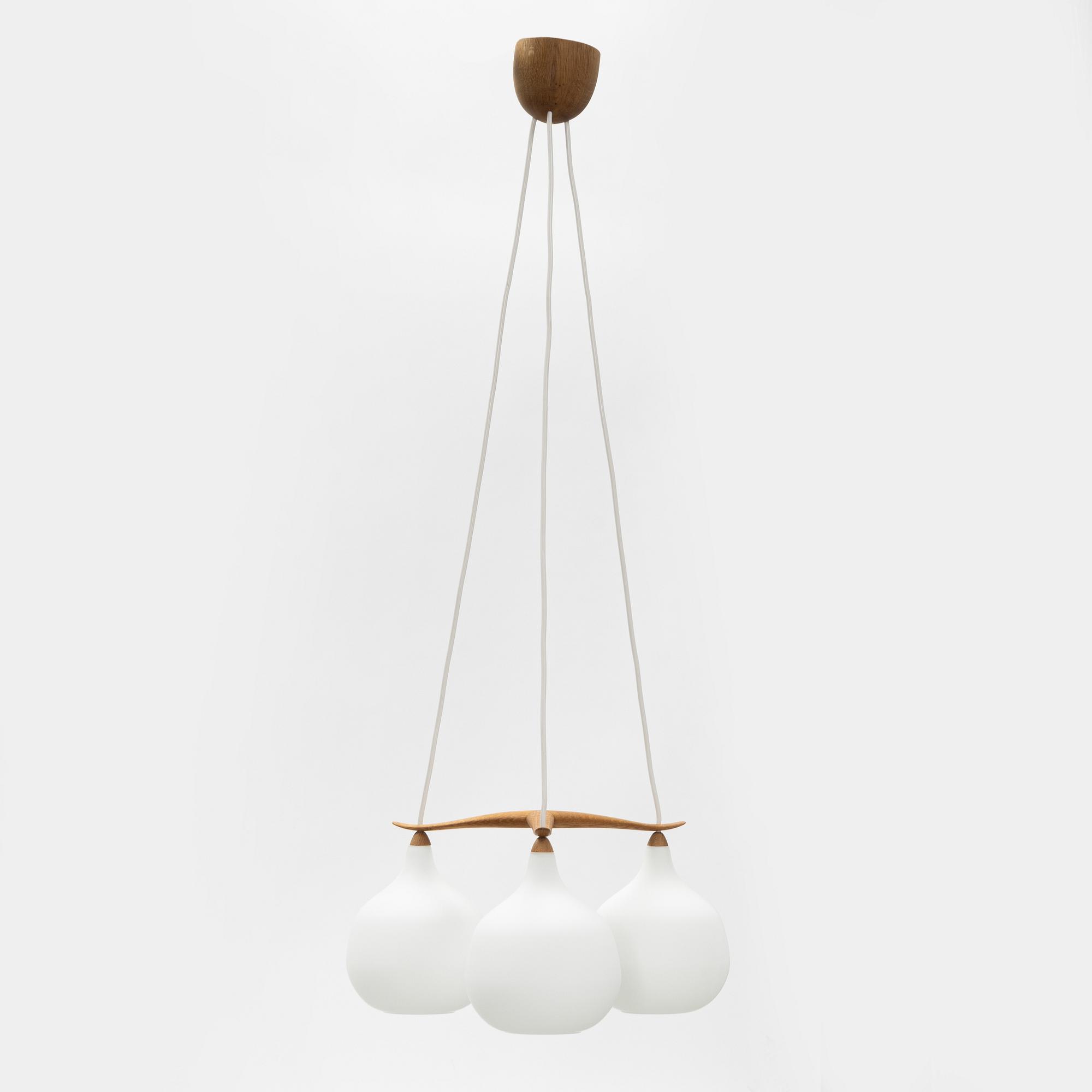 Uno & Östen Kristiansson, taklampa, Luxus, Vittsjö, 1960/70-tal.