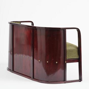 Josef Hoffmann, salongsmöbel, fyra delar, modell 421/428, Jacob & Josef Kohn, Wien, 1900-talets början.