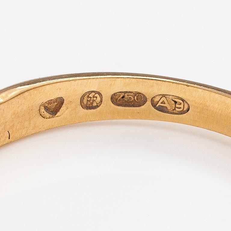 An 18K gold ring "Twined jewellery from Lampola in Halikko". Kalevala koru, Helsinki 1978.