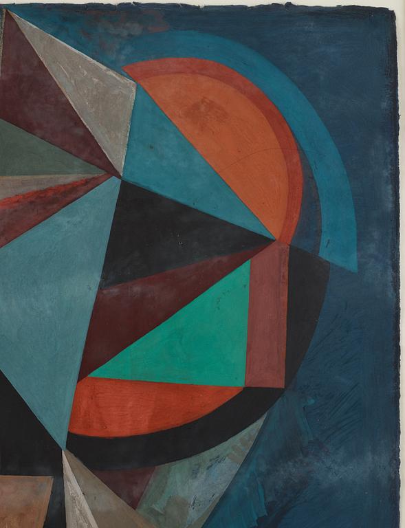 C Göran Karlsson, tempera on paper, signed and dated -89.